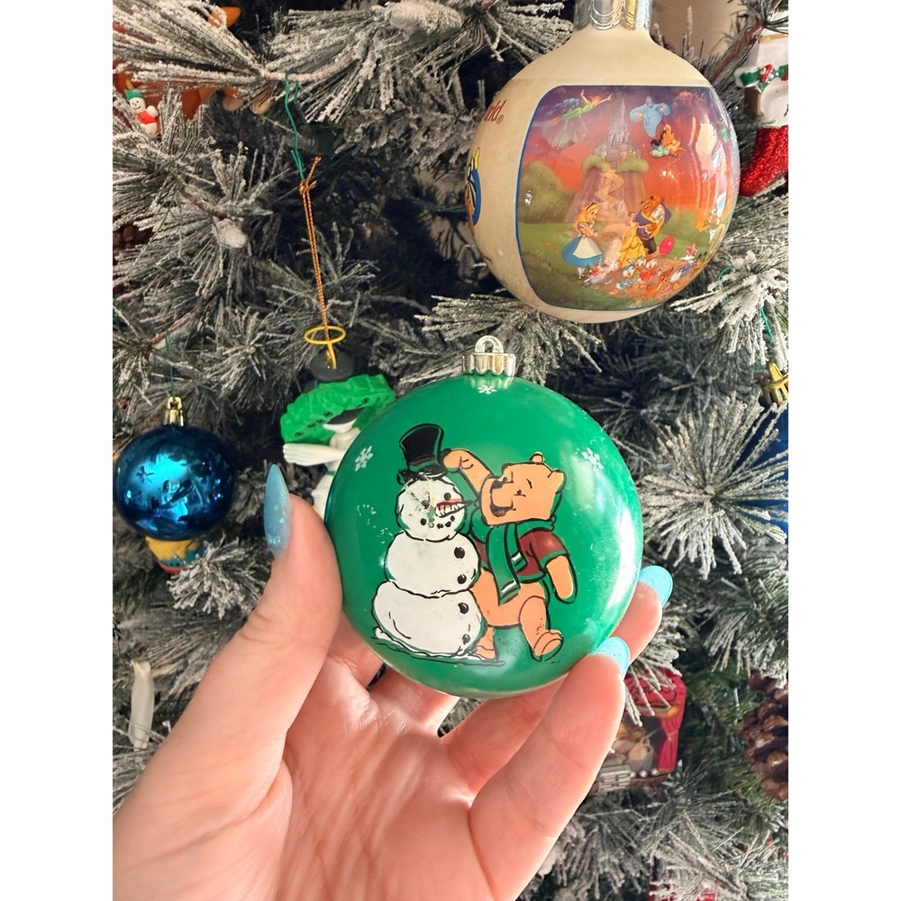 Winnie the Pooh and‎ snowman ornament